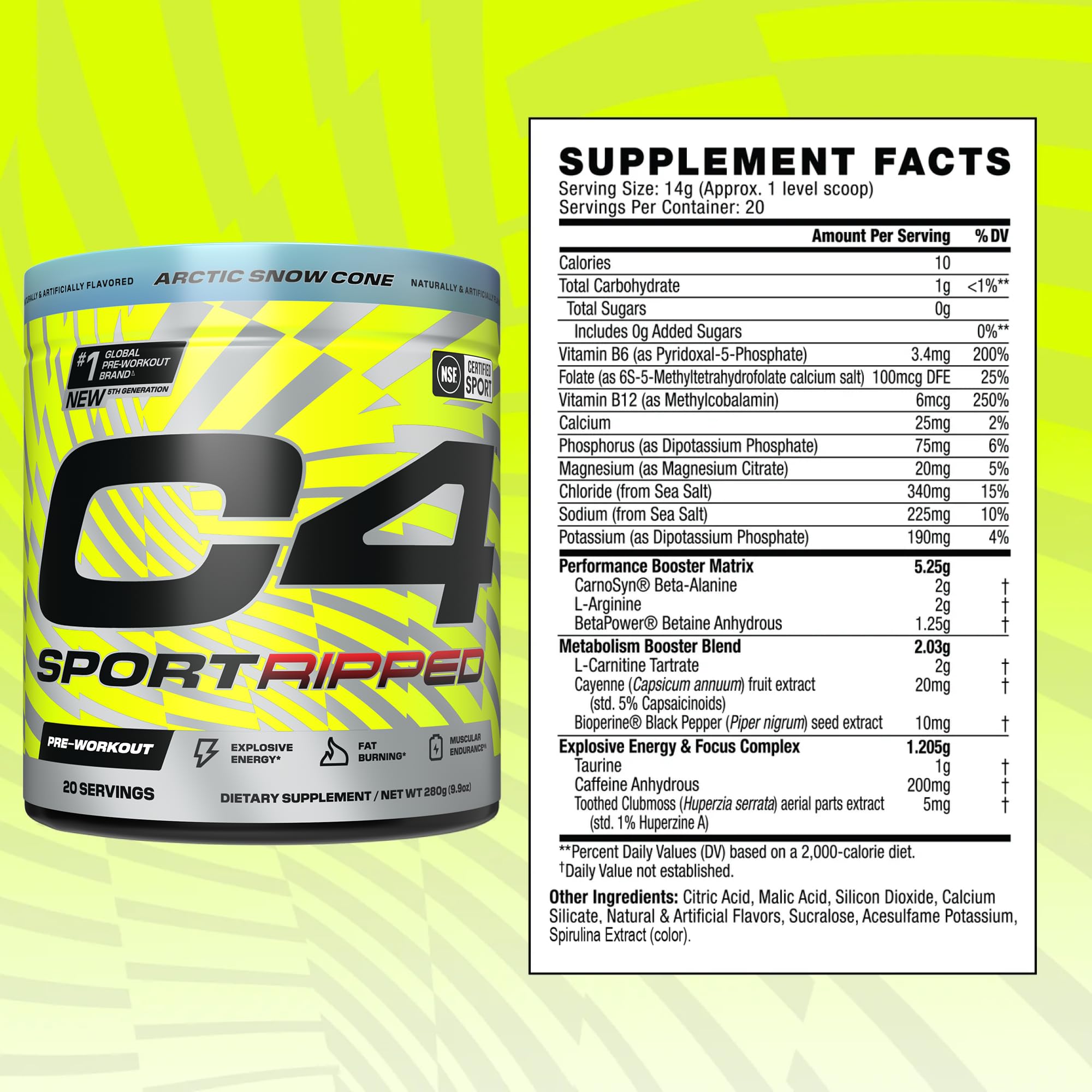 C4 Ripped Sport twist-open canister demonstrates prep-ready packaging for training.