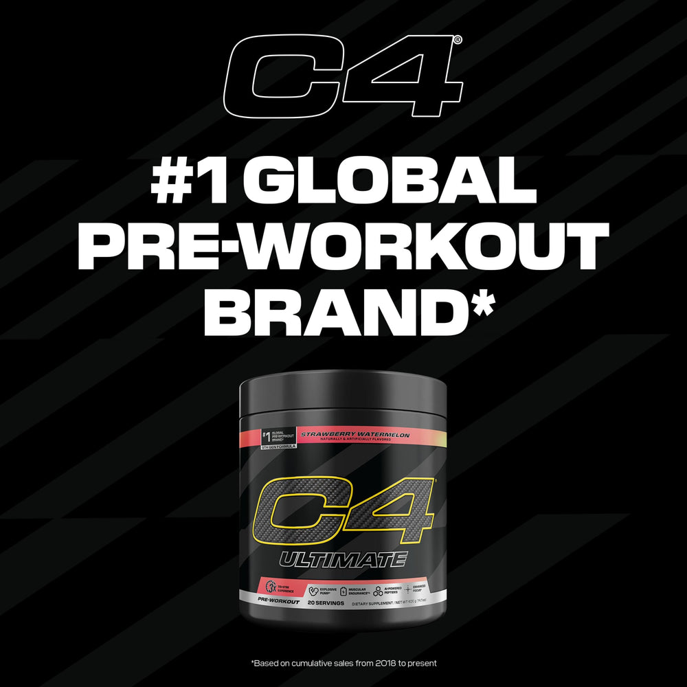 C4 Ultimate Watermelon serving ready image for convenient pre-workout use