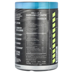 C4 Ultimate Shred powder scoop highlighting the tri-stim energy blend for workouts.