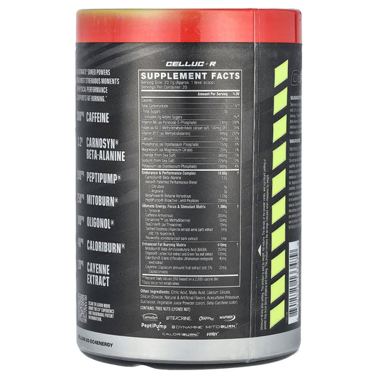 C4 Ultimate Shred scoop image showing powder for rapid pre-workout energy.