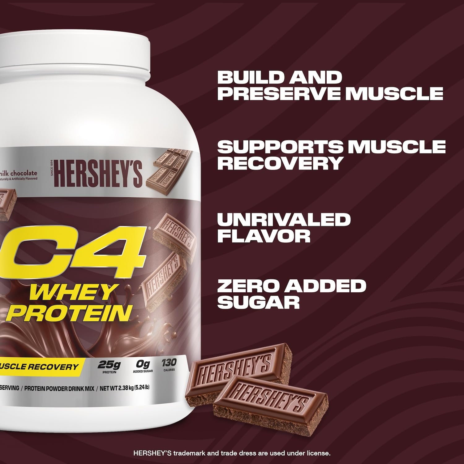 C4 Whey Protein Vanilla Bean tub blends smoothly into shakes and recipes.