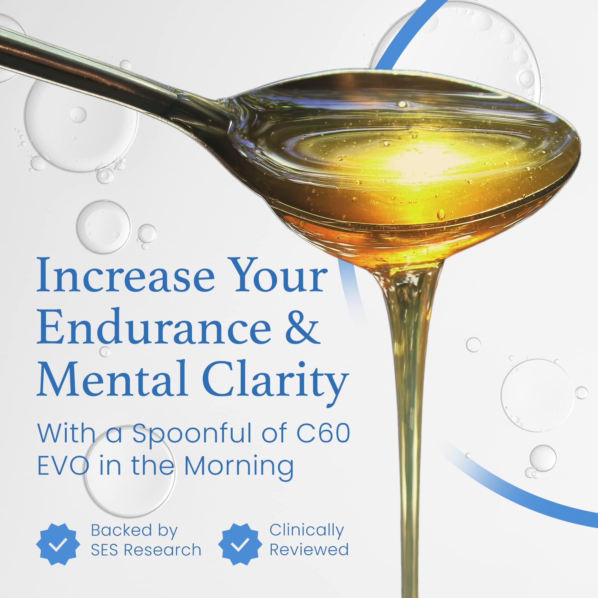 C60 Evo MCT oil branding on bottle suggesting versatile wellness use