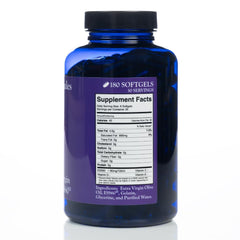 C60 Evo Pure ESS60 softgels on shelf highlighting convenient storage.