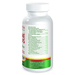 Close-up of the LivaTone Plus herbal blend with turmeric and milk thistle supporting liver health.