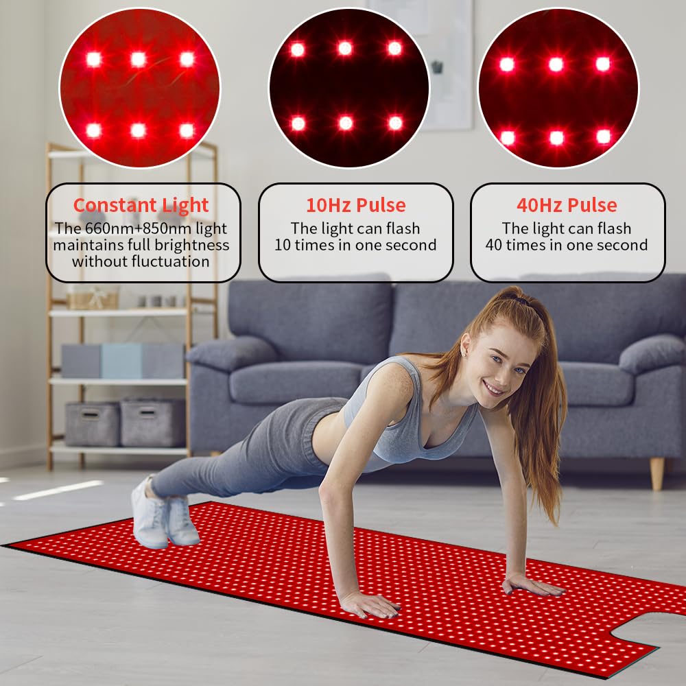 cabpay red light therapy pad back and leg coverage for soothing use