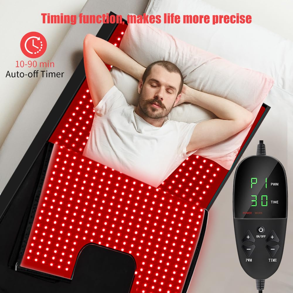 cabpay red light therapy pad detachable dual mat for versatile use at home