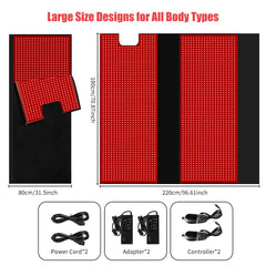cabpay red light therapy pad large blanket for home wellness routines
