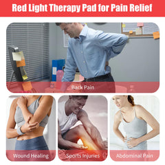 cabpay red light wrap with velcro on neck and shoulders for flexible support
