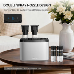 CACAFSFY Waterless diffuser two nozzles for dual scent options