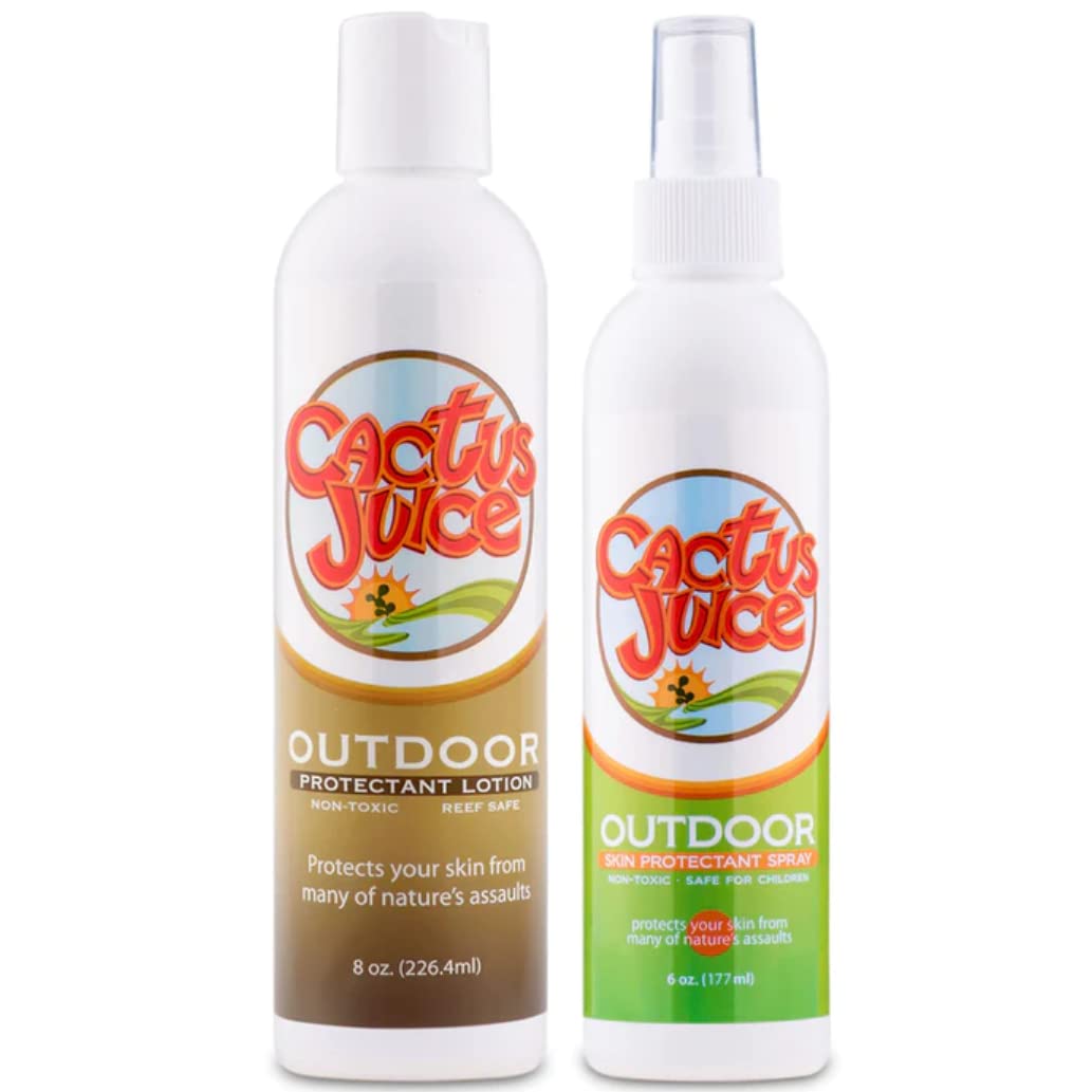 Cactus Juice Jungle Duty Combo-Pack ready for outdoor adventures with orange scent and all-natural formula.