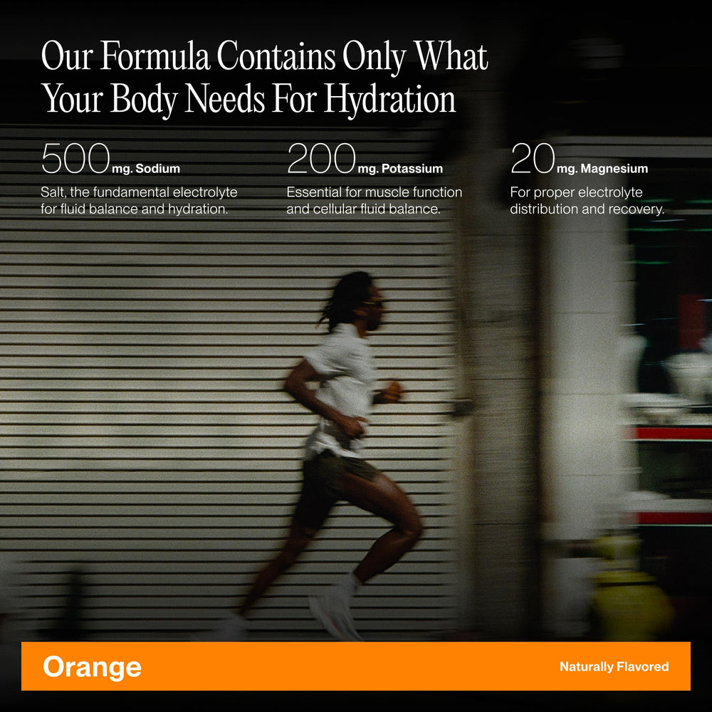 Cadence Core Orange sachets label highlights sodium, potassium, magnesium blend.