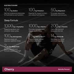 Cadence Recover Sleep Cherry ready-to-drink beverage shown in a glass