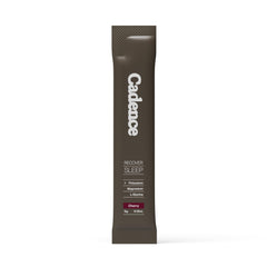 Cadence Recover Sleep Cherry packaging shows a clean ingredient list for nightly use