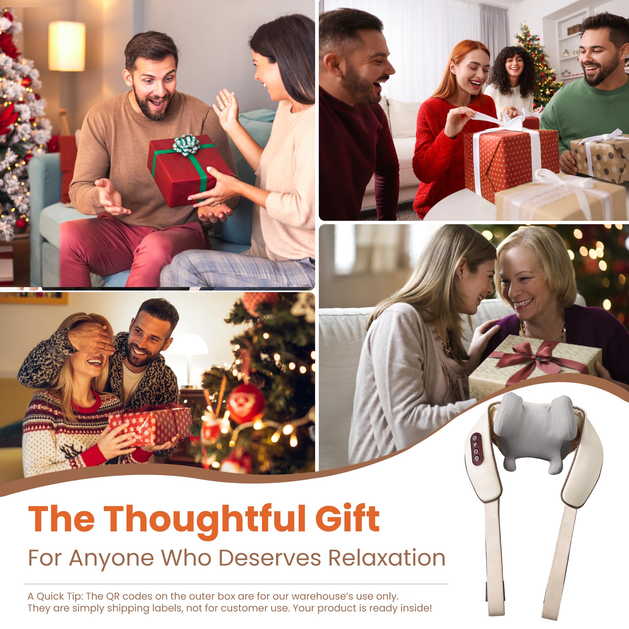 Caelgrata gift-ready massager: ideal present for stress relief.