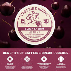 Caffeine Break Made in USA badge signals quality and consistency