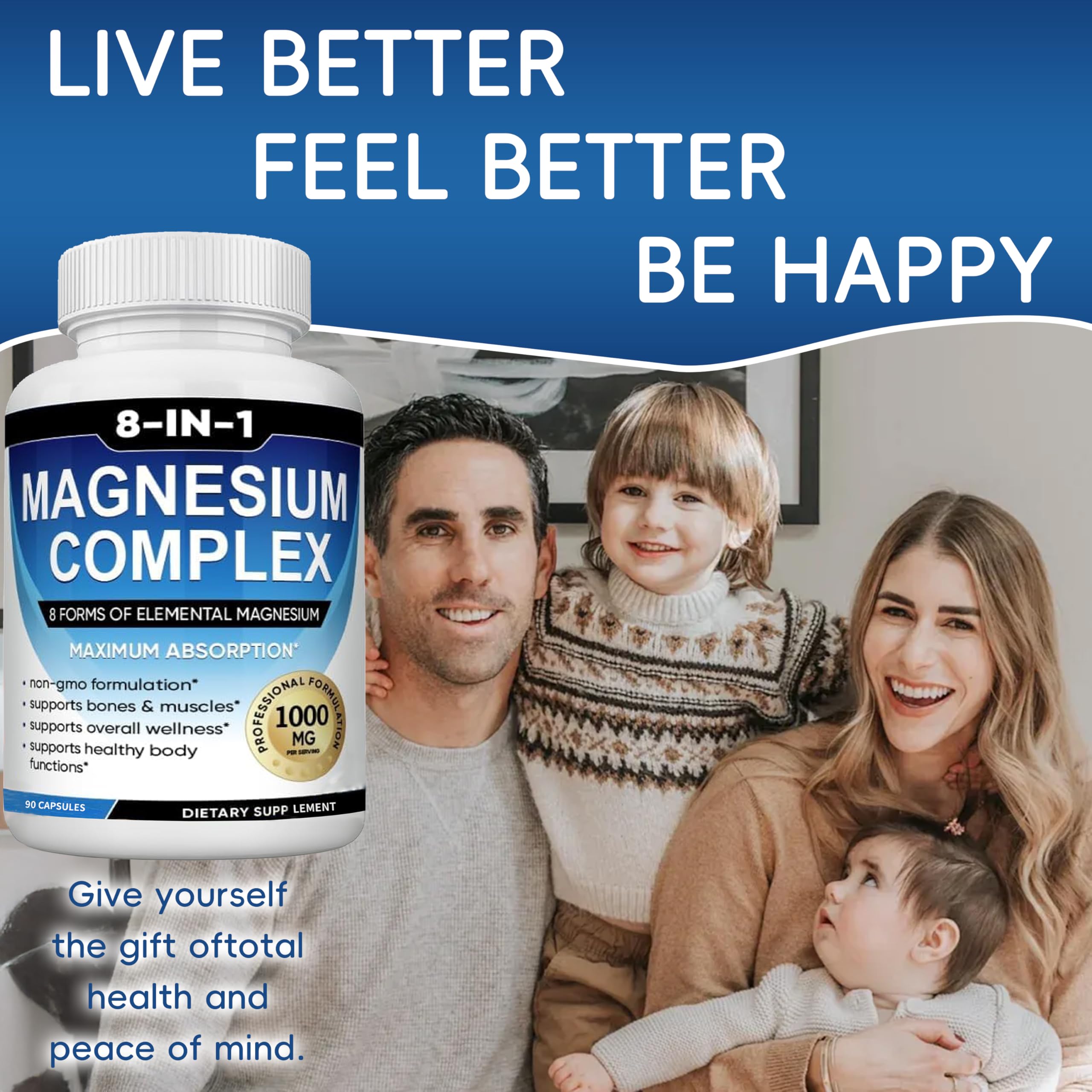 Caicieter Magnesium Complex capsules in hand for convenient use.
