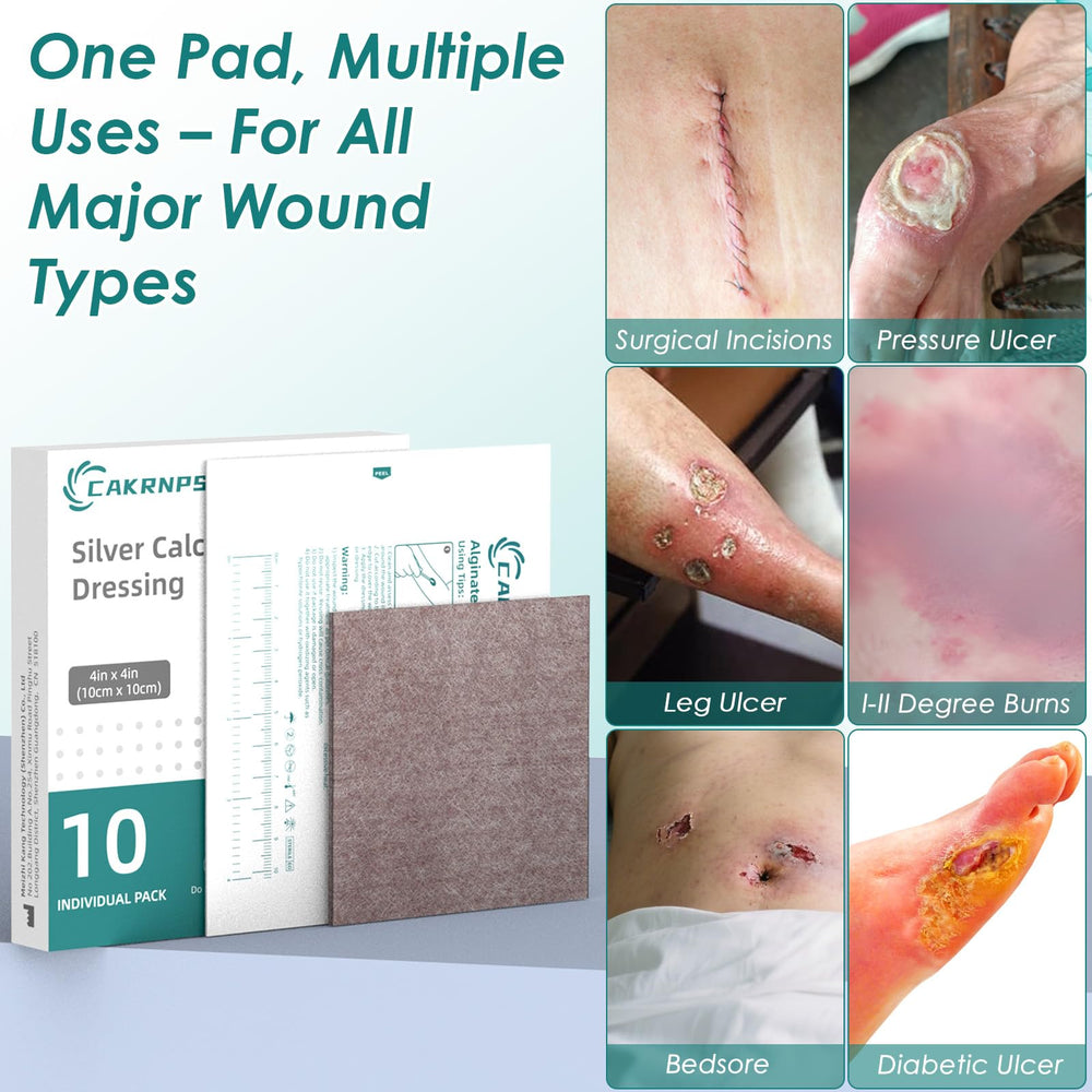 CAKRNPS wound dressing suitable for diabetic ulcers and long-term care