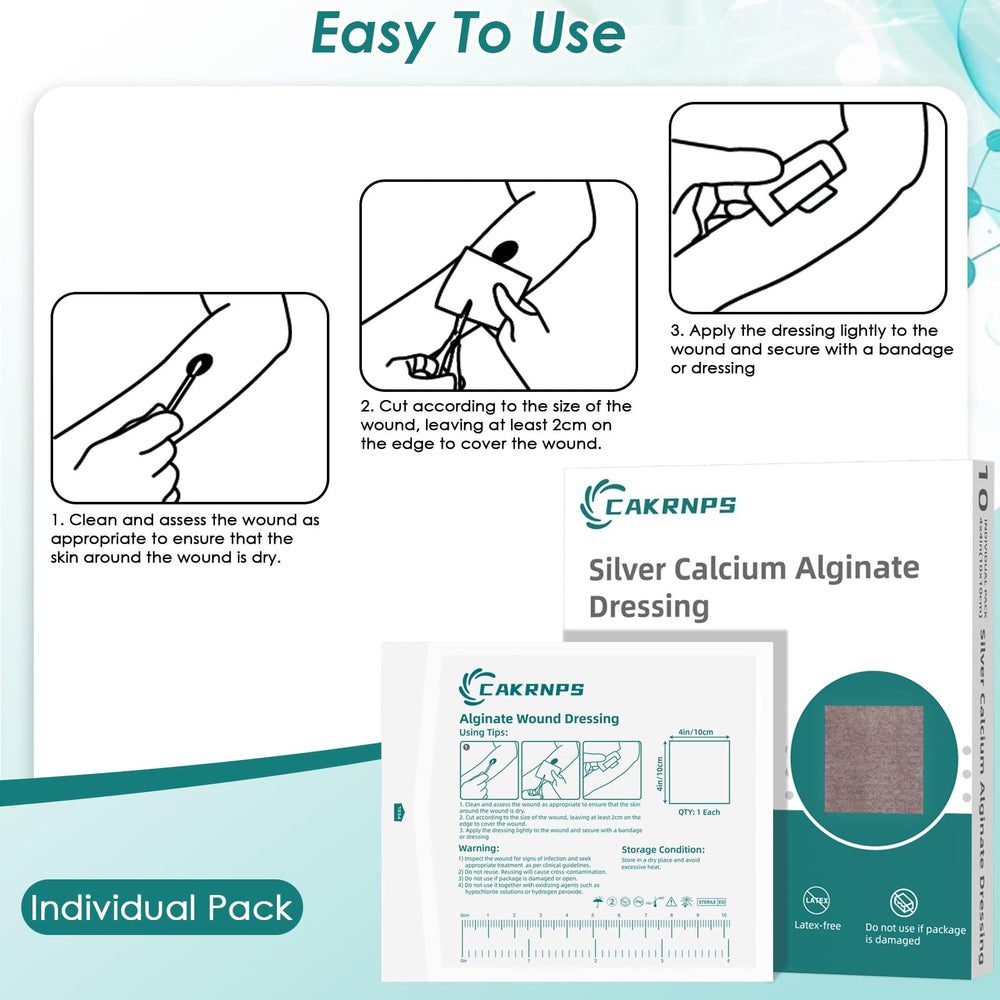CAKRNPS home first aid kit wound dressing, individually wrapped and ready
