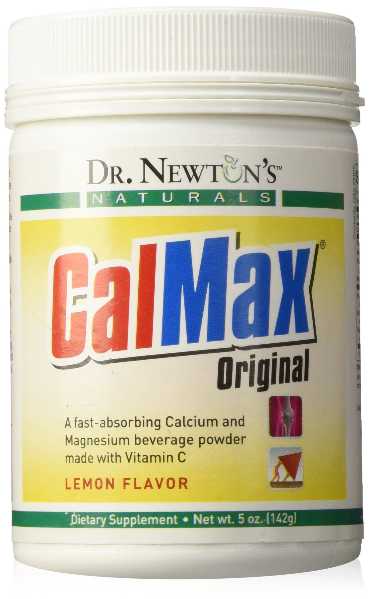 Cal-Max bottle front shows an all-in-one calcium magnesium vitamin C blend for daily wellness.