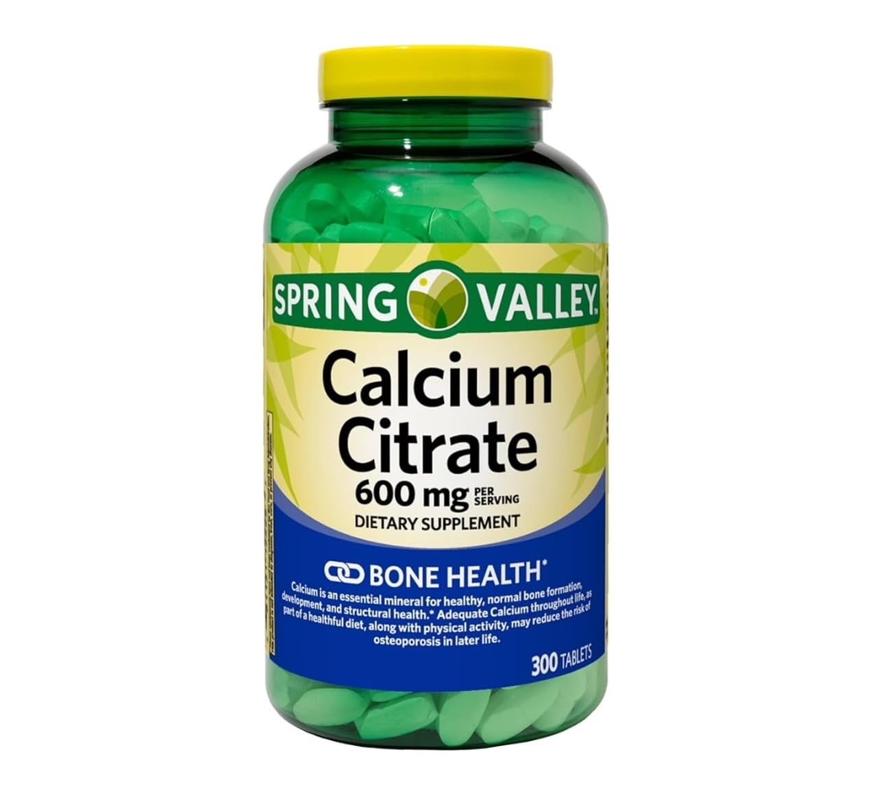 Calcium Citrate Supplement tablets with a meal demonstrating recommended dosing.