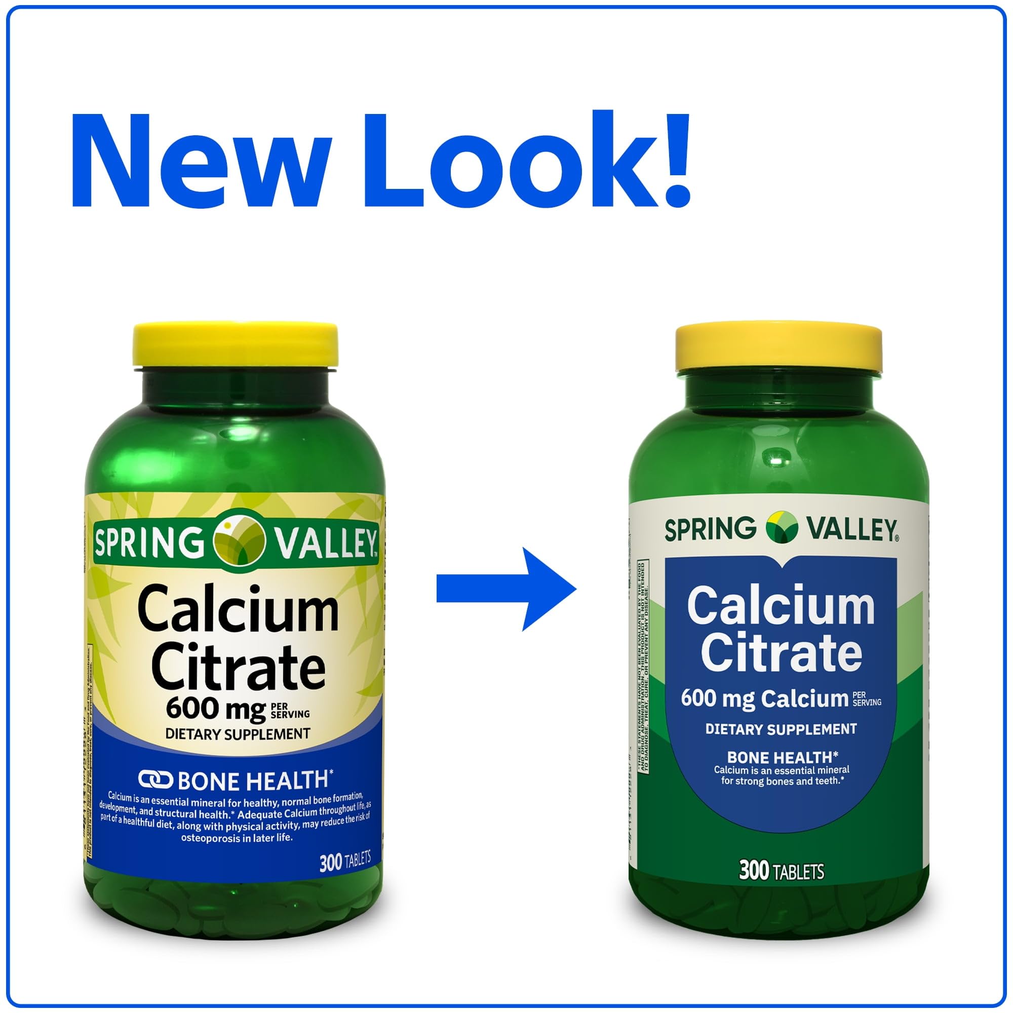 Close-up of Calcium Citrate Supplement tablets highlighting high absorption.