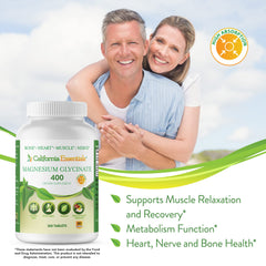 California Essentials bottle in a daily routine setting for muscle and heart support.