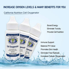 Active lifestyle shot with California Nutrition Oxygenator drops in action.