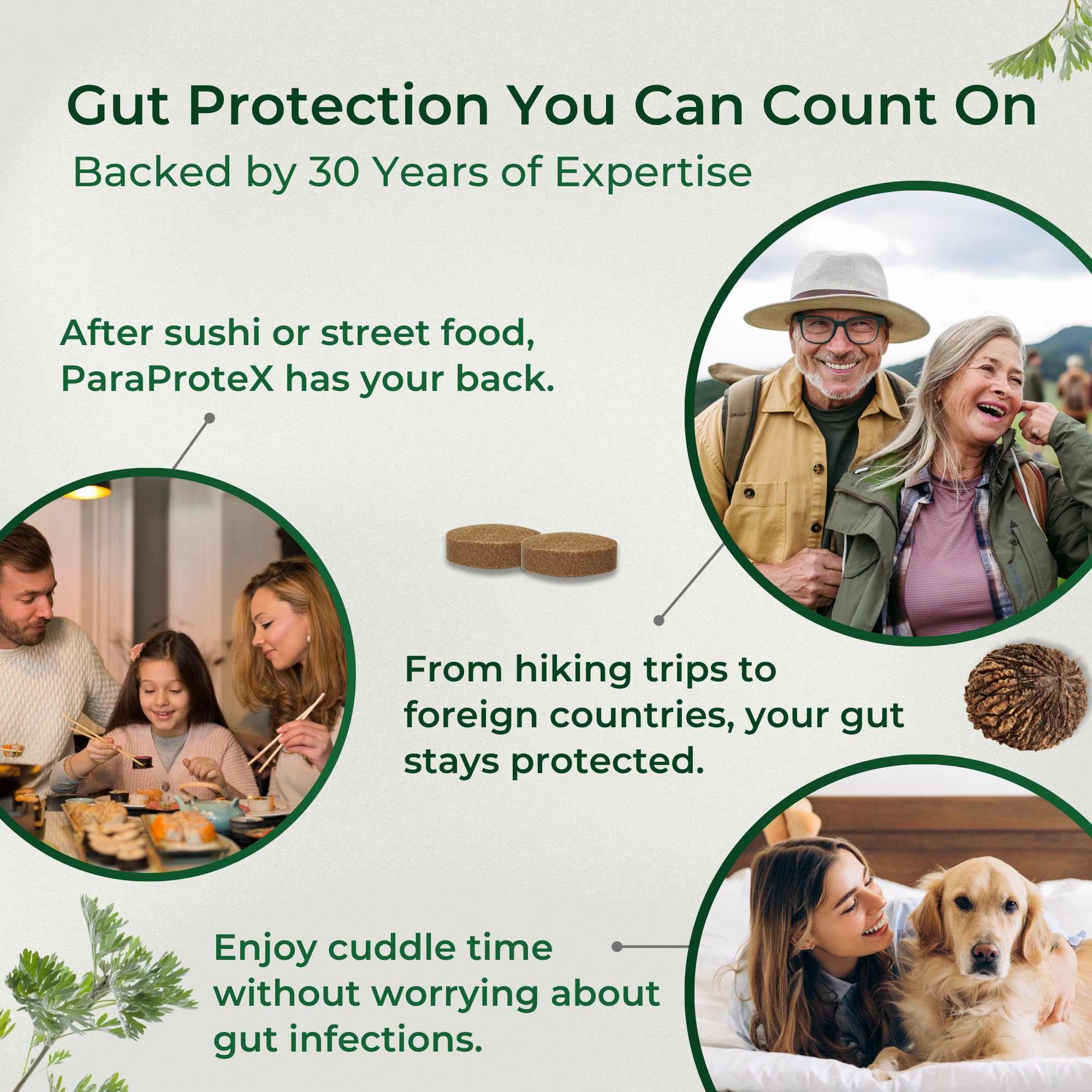 CaliVita ParaProteX clove ingredient highlights digestive balance.