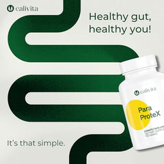 CaliVita ParaProteX daily dosage and convenient vegan tablets.