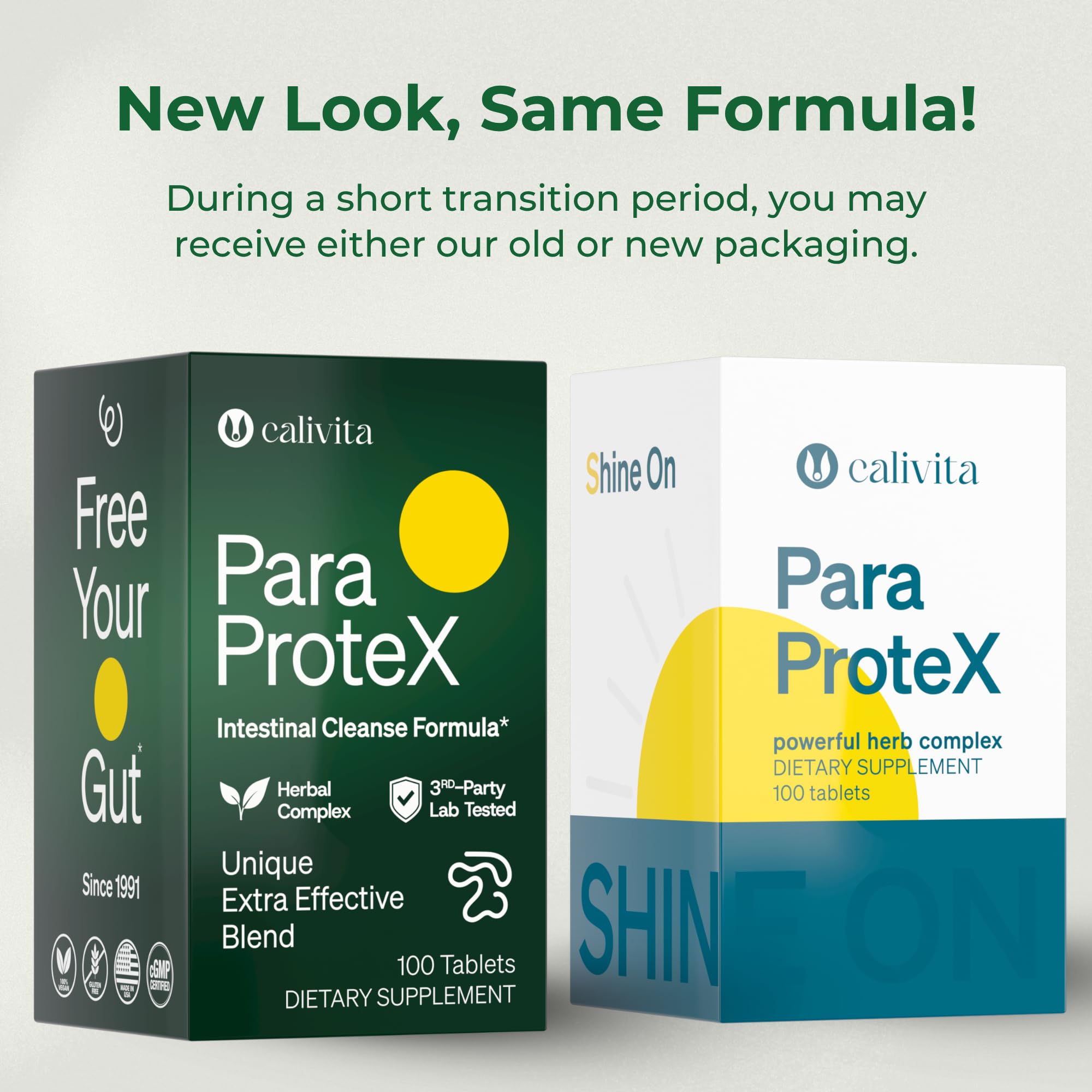 CaliVita ParaProteX USA-made manufacturing with cGMP facilities.