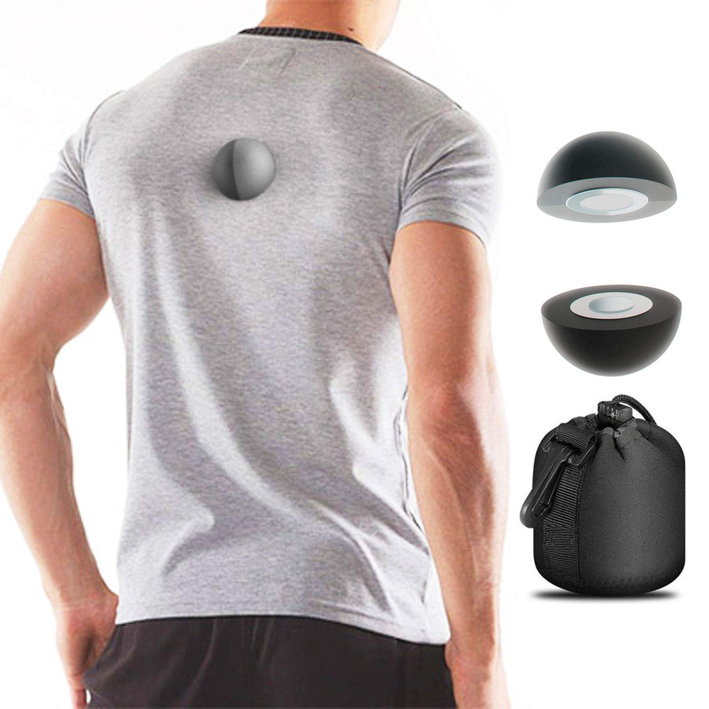 Calma Whole Nights magnetic ball back-clip secures side-sleep posture.