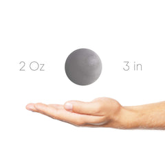 Close-up of Calma Whole Nights magnetic ball and clip.
