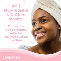 CalmCo Ovarigen label closeup highlighting clean-label ingredients
