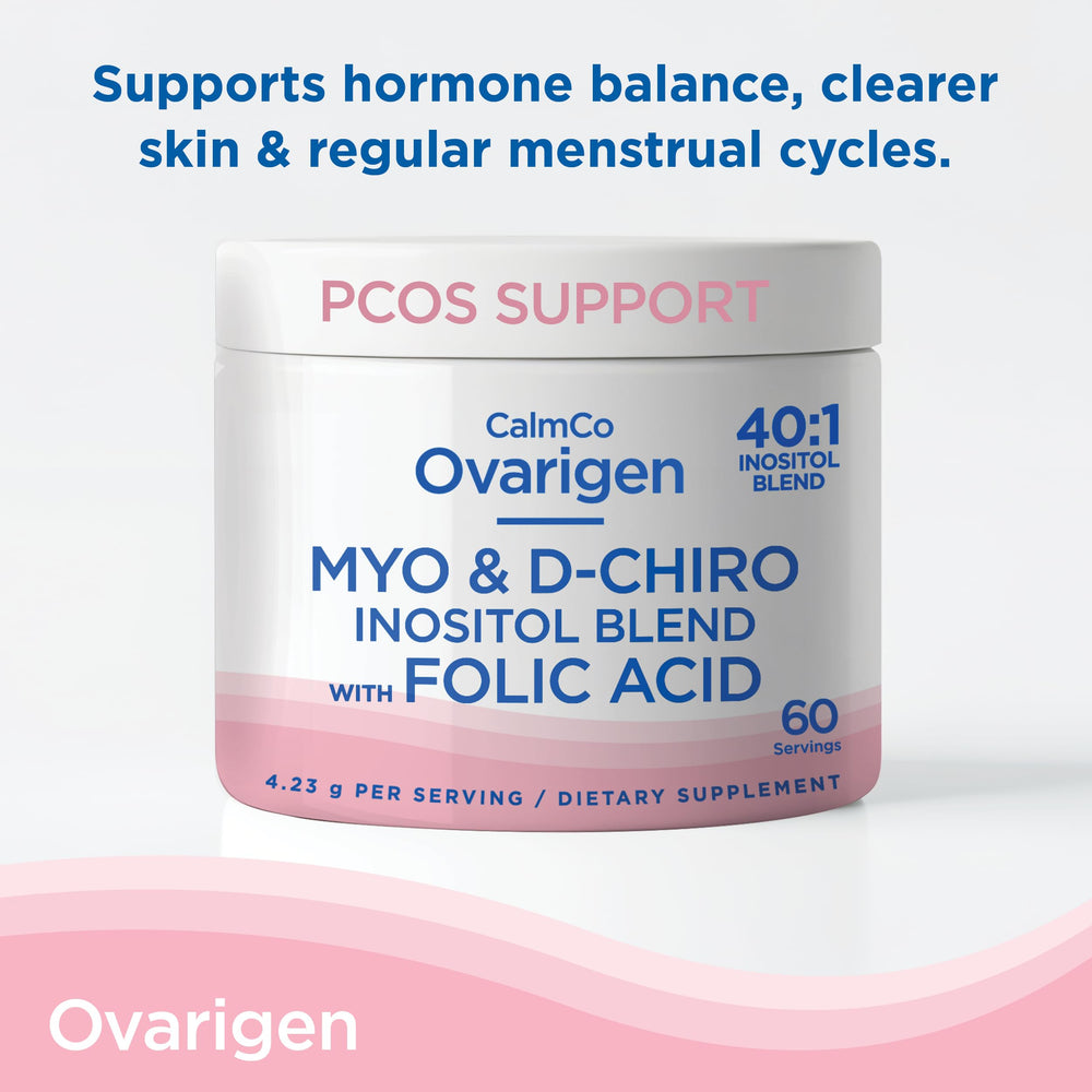 CalmCo Ovarigen natural ingredients label emphasizing no additives