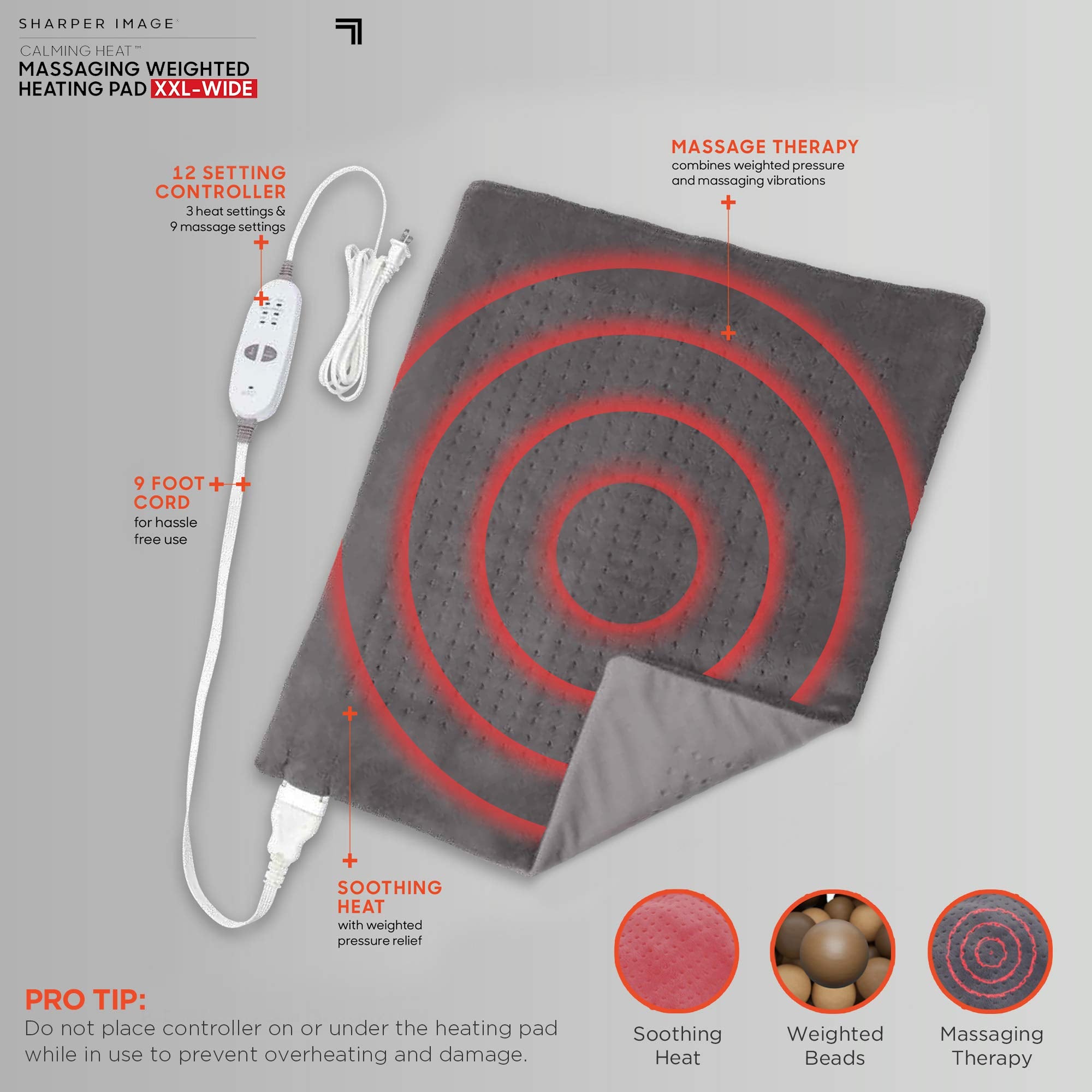 Calming Comfort gift-ready heating pad, ideal for holidays and birthdays.