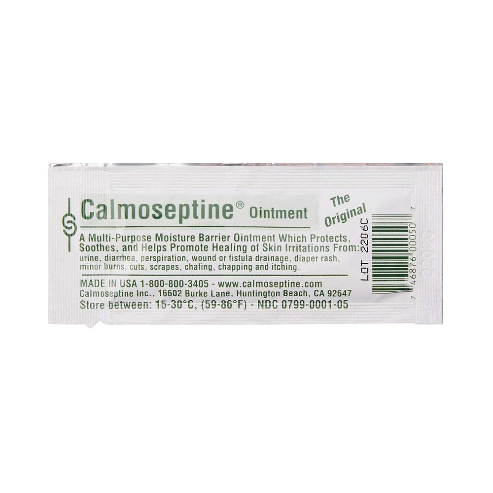 Calmoseptine case of 144 packets for bulk home or clinic use.