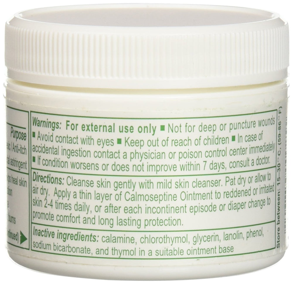 Calmoseptine jar with easy-grip design helps arthritic hands apply smoothly.