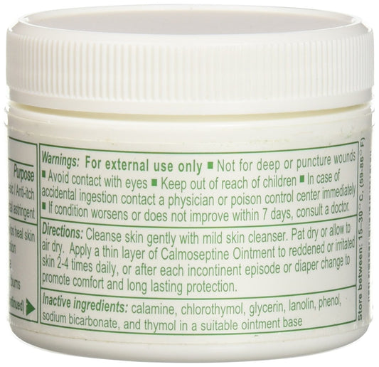 Calmoseptine jar with easy-grip design helps arthritic hands apply smoothly.