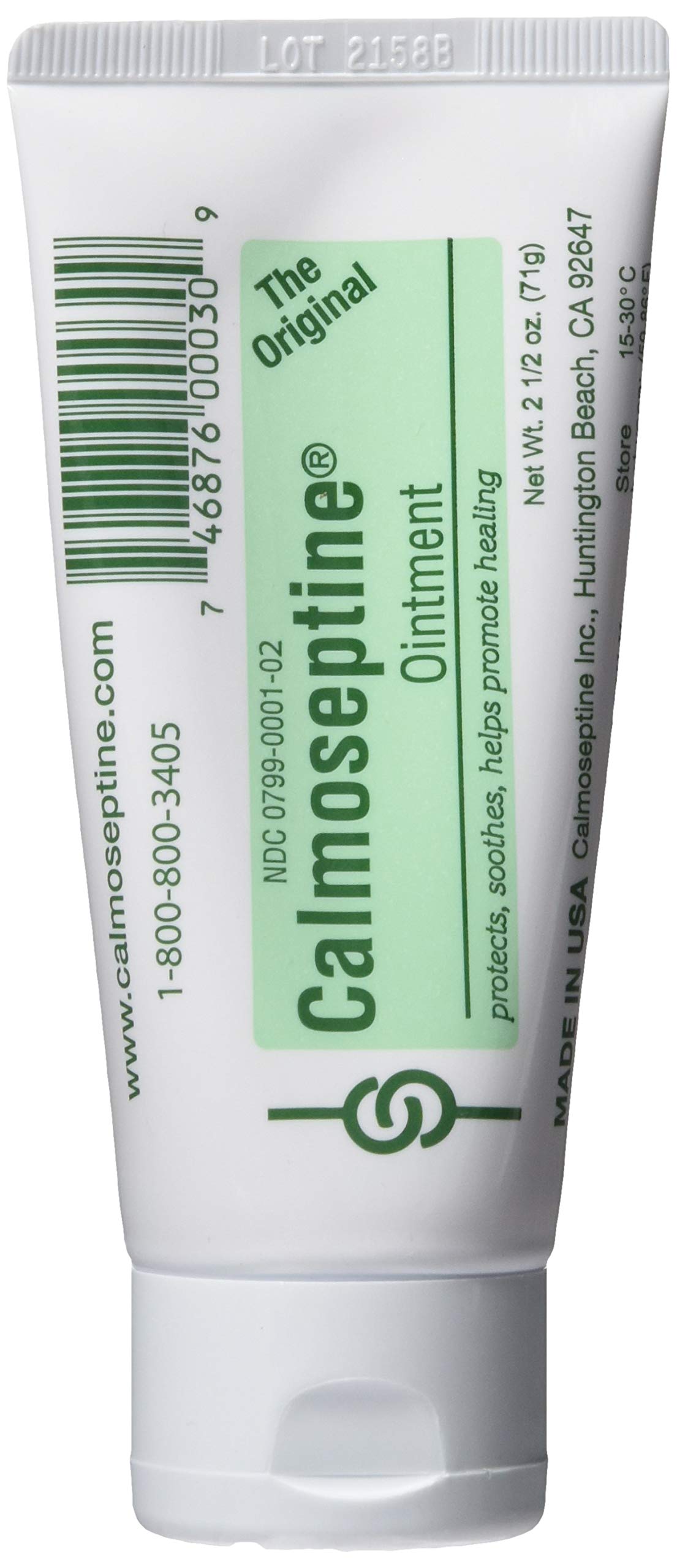 Calmoseptine Moisture Barrier Ointment Tube protects irritated skin from moisture.