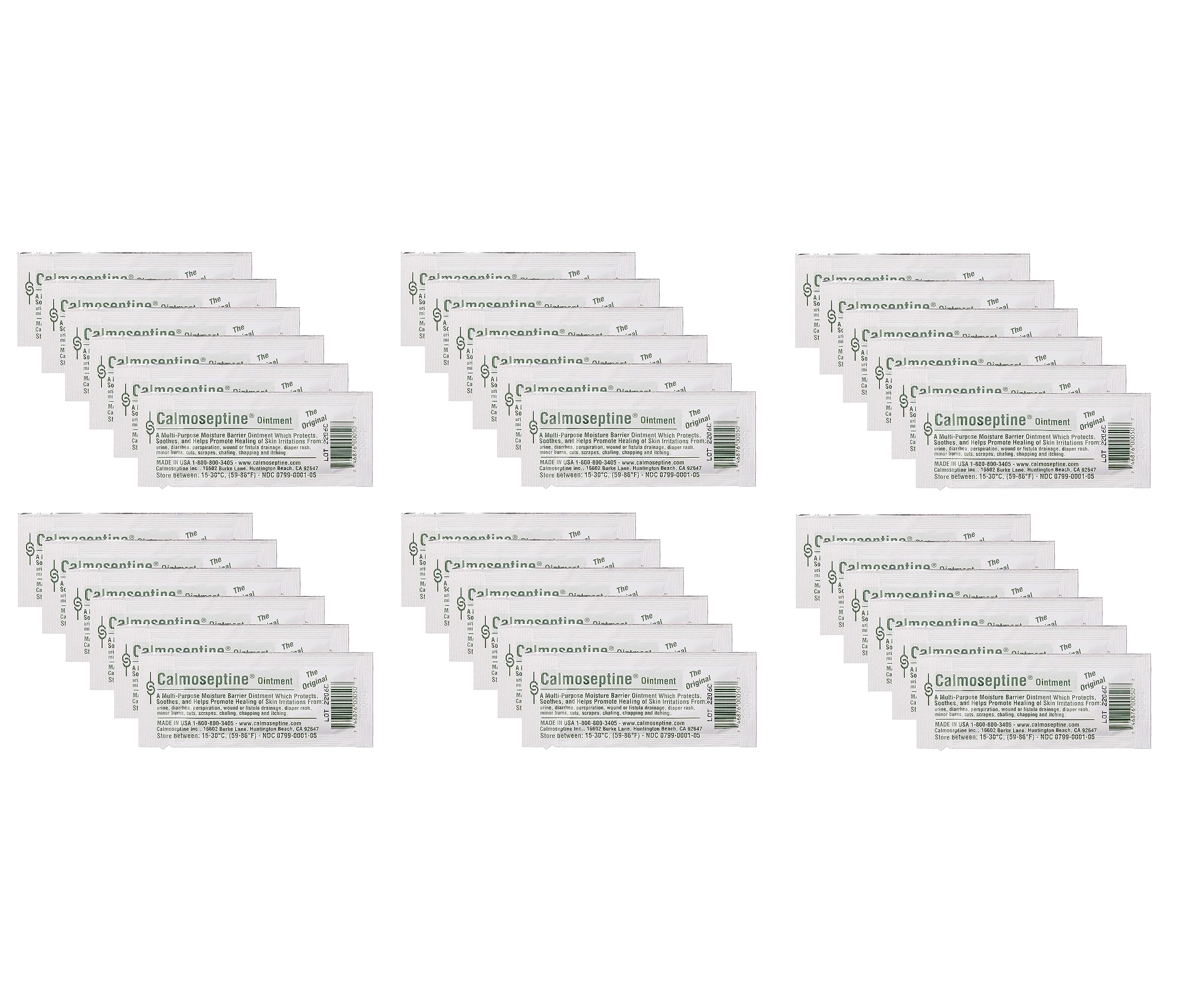 Calmoseptine moisture barrier protecting skin from moisture exposure.