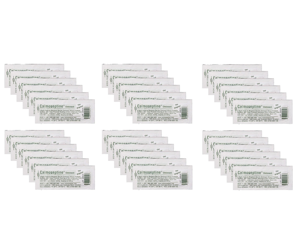 Calmoseptine moisture barrier protecting skin from moisture exposure.