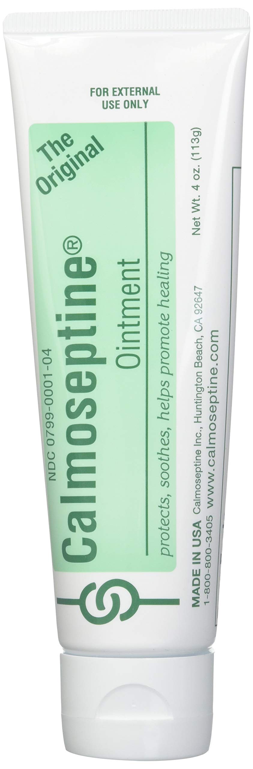 Calmoseptine Ointment 4 oz pack image showing eight tubes ready for home or clinic use.