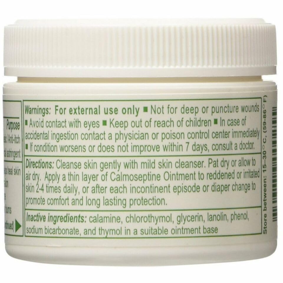 Calmoseptine Ointment being applied to skin for soothing relief.