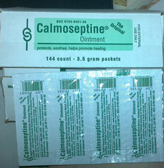 Calmoseptine ointment foil packet offers rash protection and skin comfort.