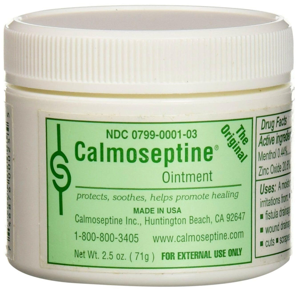 Calmoseptine Ointment 12-pack front view for everyday skin care relief.