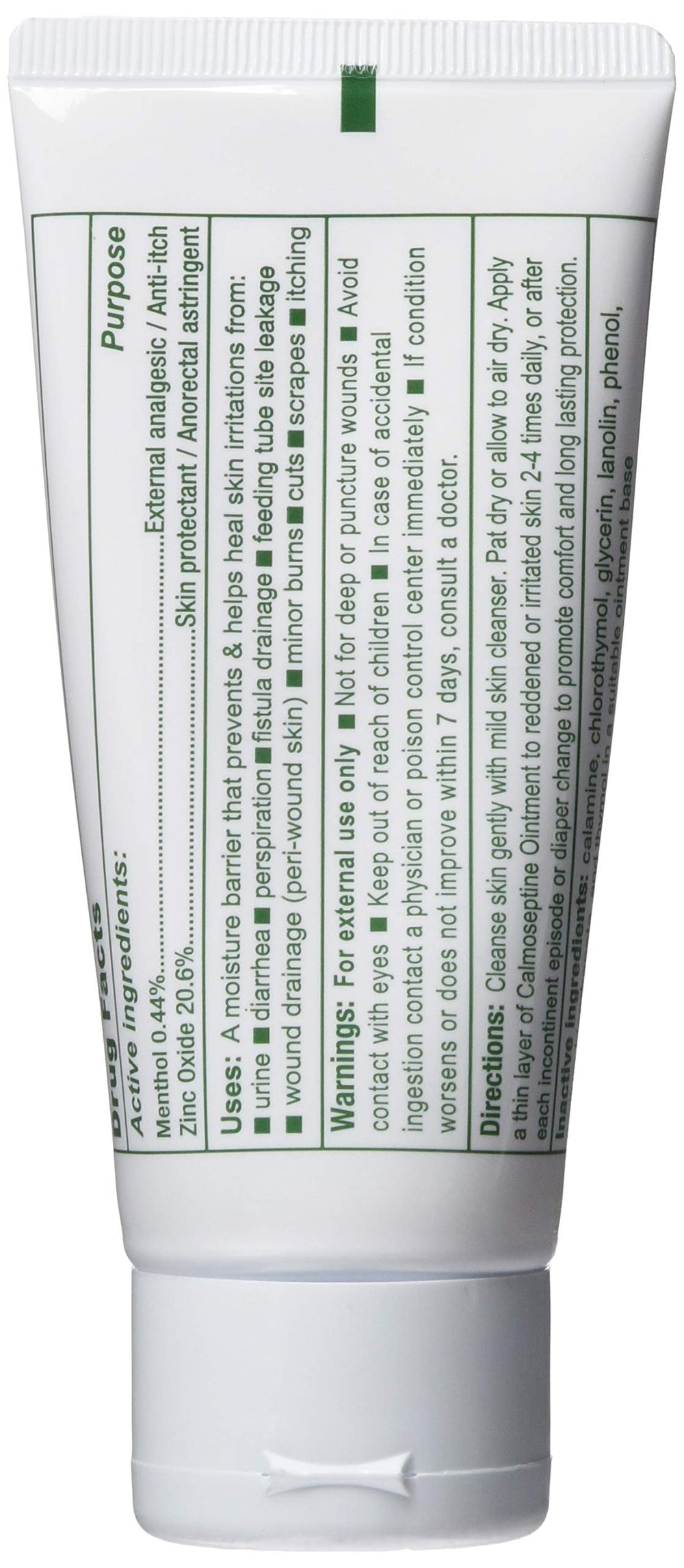 Calmoseptine Skin Protectant Cream applied to skin shields from moisture.