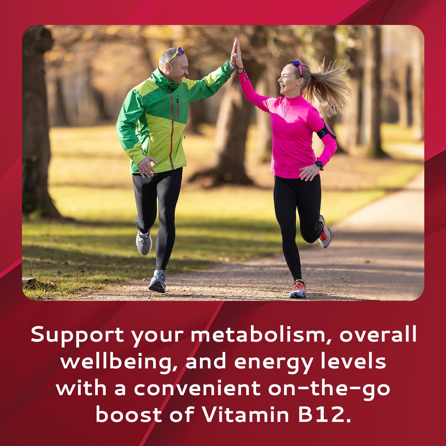 CALMOUR B12 Strips gluten-free non-GMO badge signals dietary compatibility.