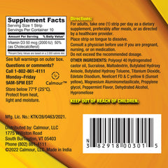 CALMOUR Vitamin D3 strip on the tongue with refreshing peppermint taste
