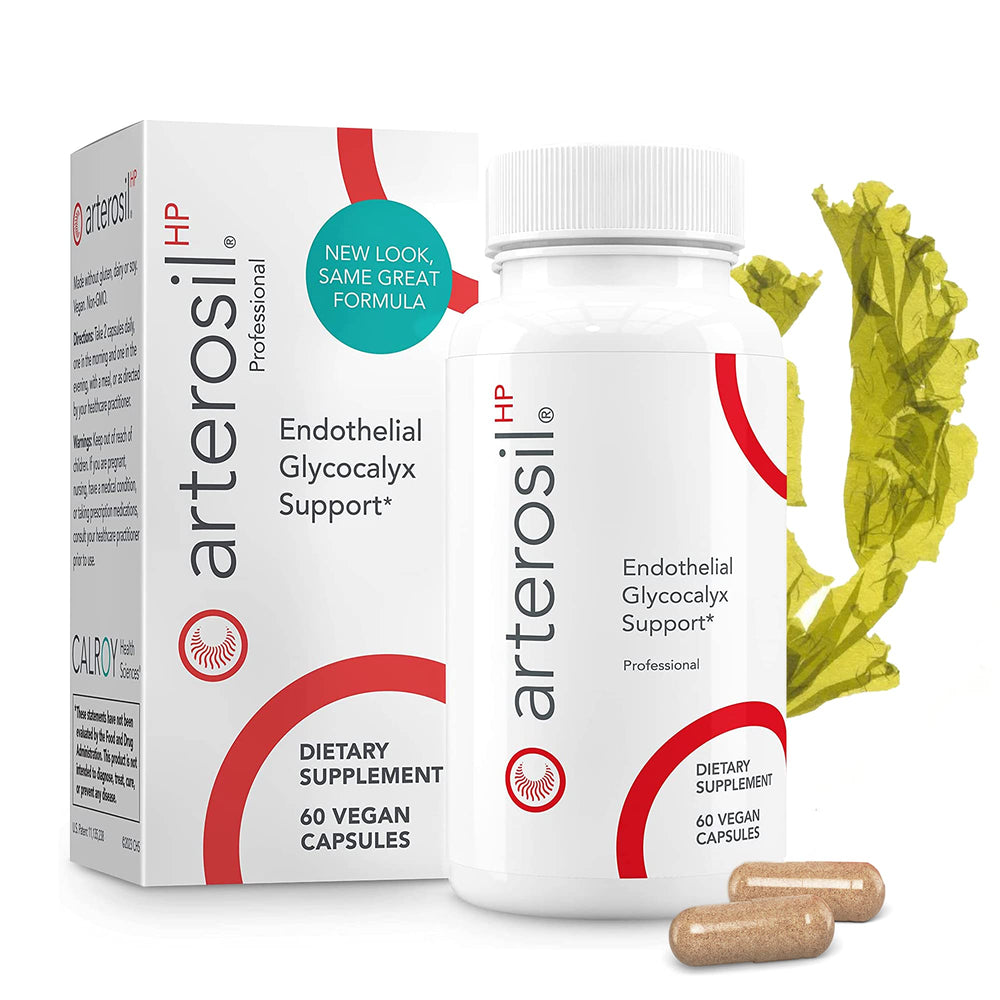 Calroy Arterosil HP Professional bottle front showing glycocalyx support focus.