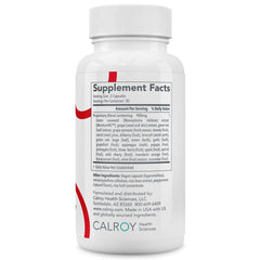 Calroy Arterosil HP Professional capsules pouring into a glass for daily use.